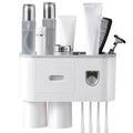 Multifunctional Wall Mount Toothbrush Holder Rack Organizer by DailySale