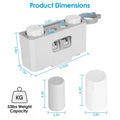 Multifunctional Wall Mount Toothbrush Organizer by DailySale