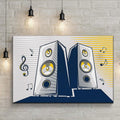 Music Equipment Speakers Pop Art Canvas Wall Art by Tailored Canvases