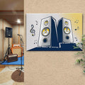 Music Equipment Speakers Pop Art Canvas Wall Art by Tailored Canvases