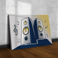Music Equipment Speakers Pop Art Canvas Wall Art by Tailored Canvases