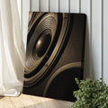 Music Equipment Speakers Sepia Canvas Wall Art by Tailored Canvases