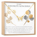 Musician Butterfly Pendant Necklace by Dear Ava