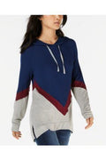 Hippie Rose Juniors Chevron-Print Pullover Hoodie, Size Large by Vanessa Jane