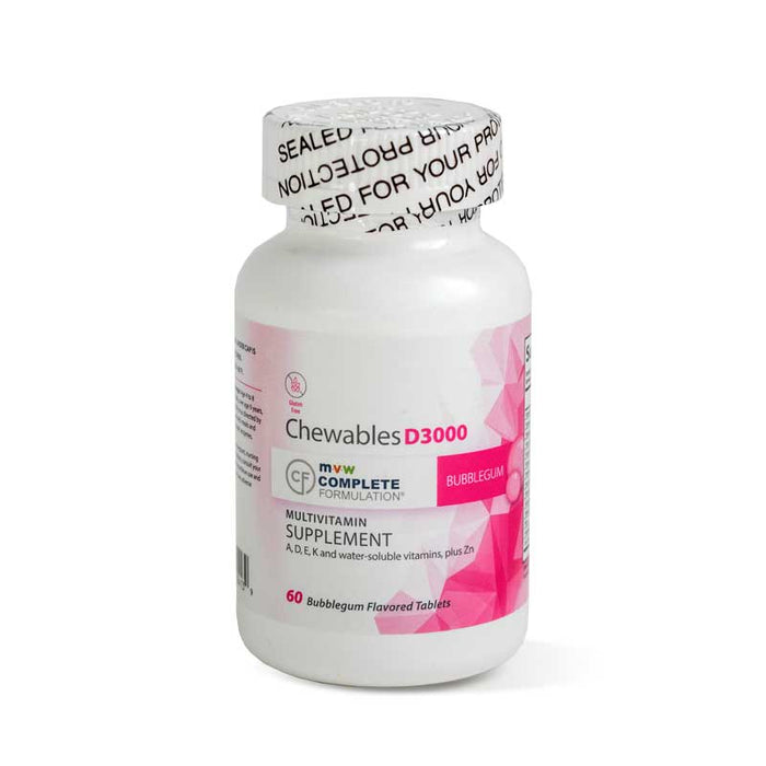 MVW Complete Formulation D3000 Chewable Tablets, Bubblegum Flavor, 60 Count by Pasteur Pharmacy