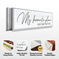 My Favorite Place To Be Is Right Next To You Sign by Tailored Canvases