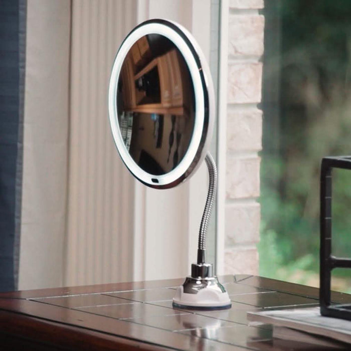 My Flexible Mirror 10x Magnification 7” Make Up Round Vanity Mirror by DailySale