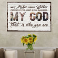 My God That Is Who You Are Sign by Tailored Canvases