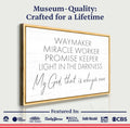 My God Way Maker Miracle Worker Faith Sign II by Tailored Canvases