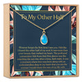 My Other Half Gemstone Necklace by Dear Ava