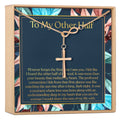 My Other Half Infinity Cross Necklace by Dear Ava
