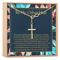 My Other Half Infinity Cross Necklace by Dear Ava