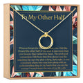 My Other Half Linked Circles Necklace by Dear Ava