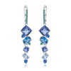 Mystic Quartz and Blue Topaz Drop Earrings