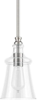 Park Harbor PHPL5481BN Milford 6-in Wide Single Light Mini Pendant by Vanessa Jane
