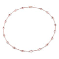 Genuine Morganite By The Yard Necklace by Fine Color Jewels