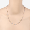 Genuine Morganite By The Yard Necklace by Fine Color Jewels