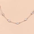 Genuine Morganite By The Yard Necklace by Fine Color Jewels