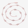 Genuine Morganite By The Yard Necklace by Fine Color Jewels