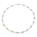 Genuine Peridot By The Yard Necklace by Fine Color Jewels