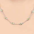Genuine Peridot By The Yard Necklace by Fine Color Jewels