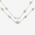 Genuine Peridot By The Yard Necklace by Fine Color Jewels
