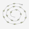 Genuine Peridot By The Yard Necklace by Fine Color Jewels