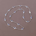 Genuine Tanzanite By The Yard Necklace by Fine Color Jewels