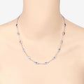 Genuine Tanzanite By The Yard Necklace by Fine Color Jewels