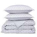 Sky Scallop Reversible Coverlet 100% cotton Full / Queen by Vanessa Jane
