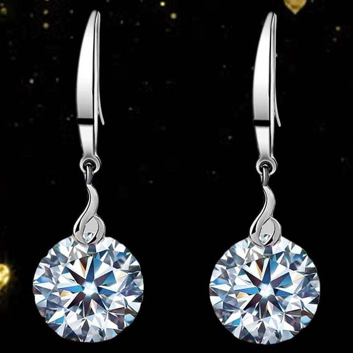 Naked Drill Swarovski Crystal Hook Earrings by DailySale