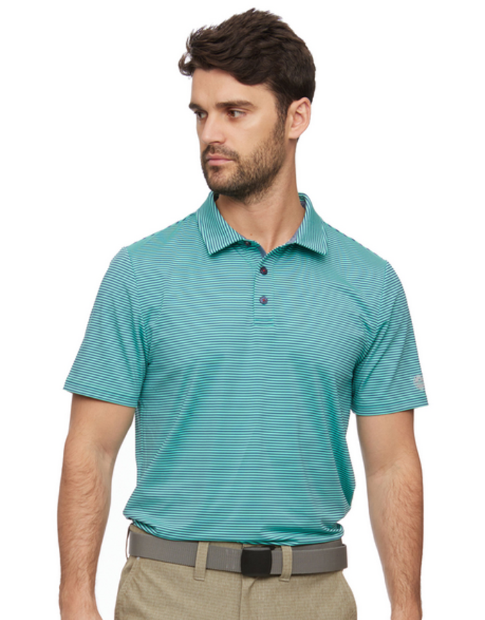 Naples Performance Polo - Green/Blue by Boutique 23
