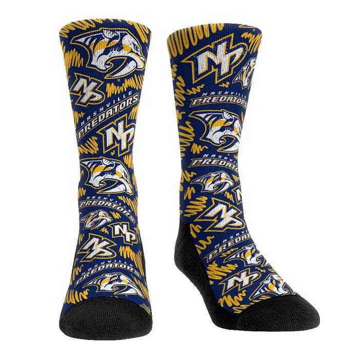 Nashville Predators - Logo Sketch by Rock 'Em Socks