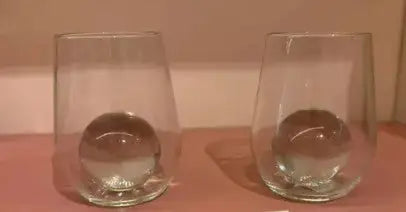Nate Cotterman Sphere Cube Wine Glasses, Set of 2 by Price Is Right Miami