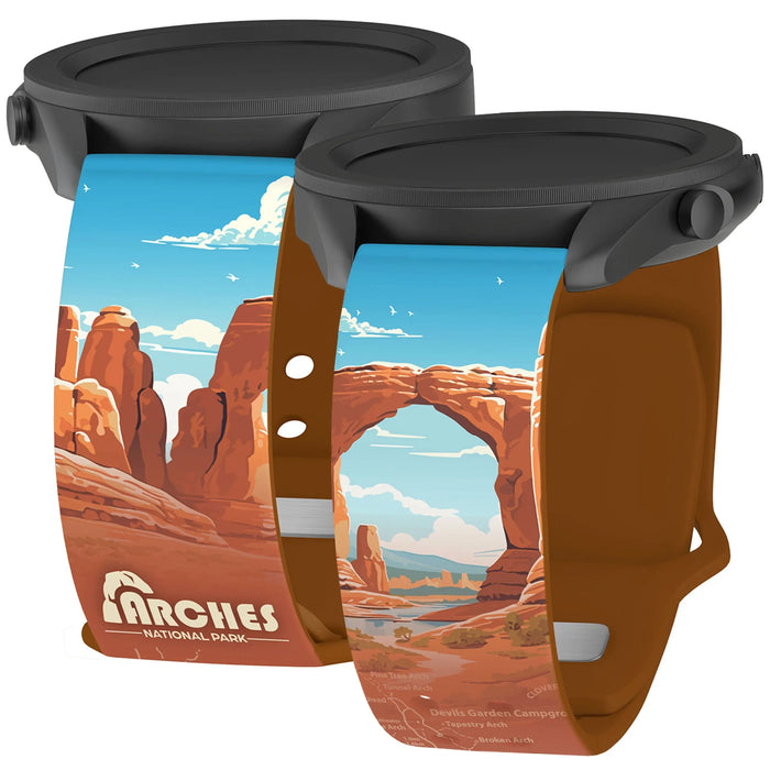 National Parks Arches HD Watchband for Samsung, Garmin, Fossil, and More by Affinity Bands
