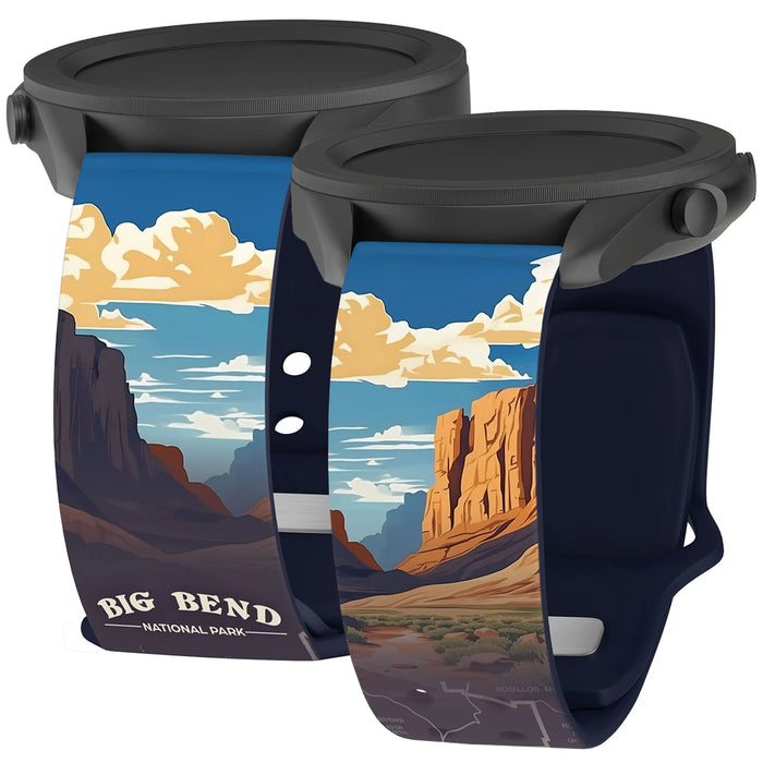 National Parks Big Bend HD Watchband for Samsung, Garmin, Fossil, and More by Affinity Bands