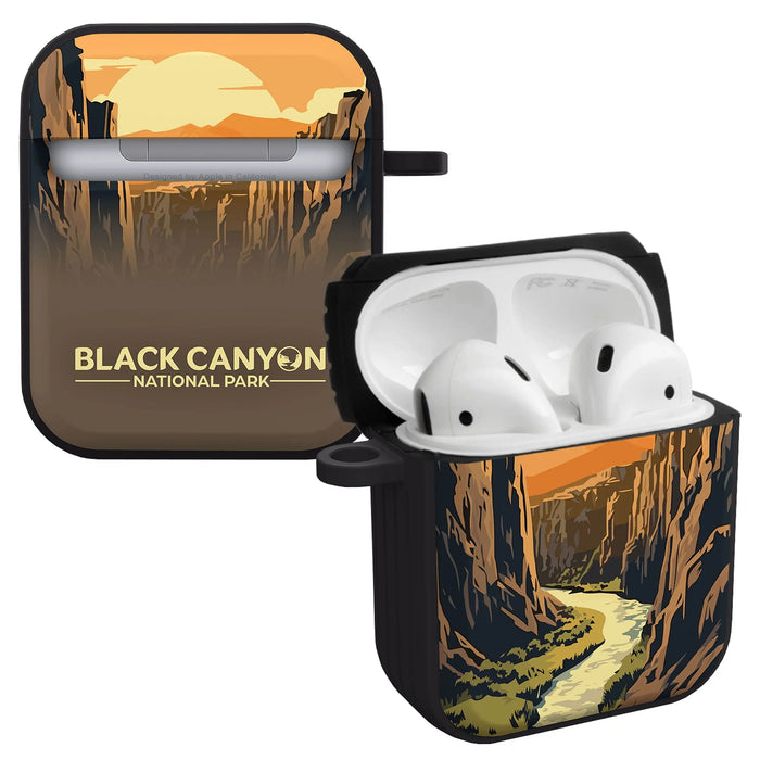National Parks Black Canyon HDX Apple Airpods Gen 1 & 2 Case Cover by Affinity Bands