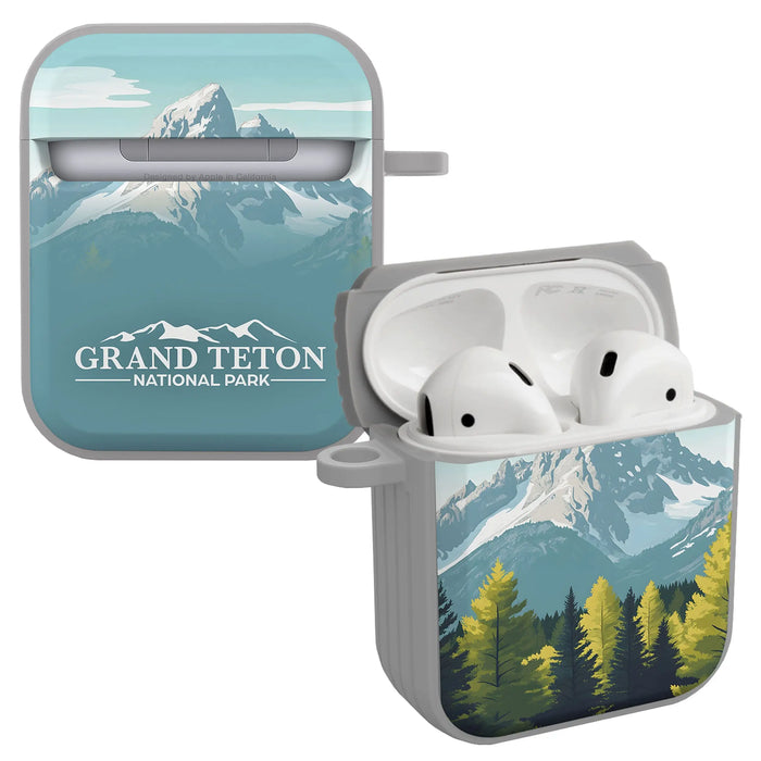 National Parks Grand Teton HDX Apple Airpods Gen 1 & 2 Case Cover by Affinity Bands
