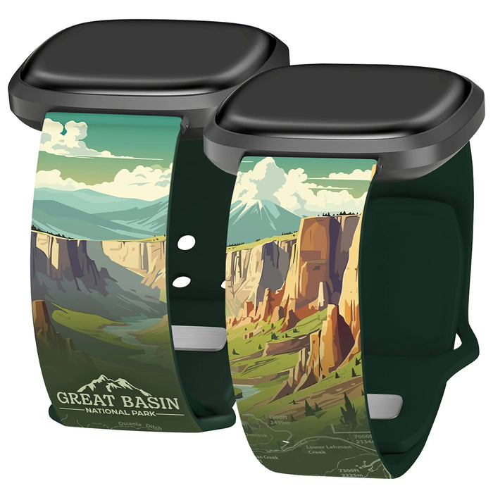 National Parks Great Basin HD Fitbit Versa 3 & Sense 1 Watch Band by Affinity Bands