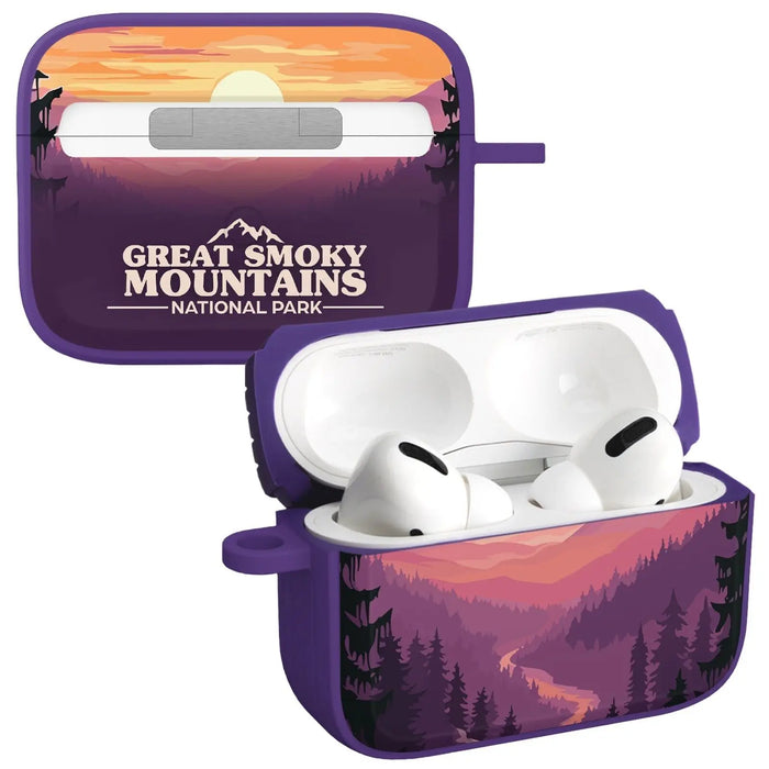 National Parks Great Smoky Mountains HDX Apple Airpods Pro 1 & 2 Case Cover by Affinity Bands