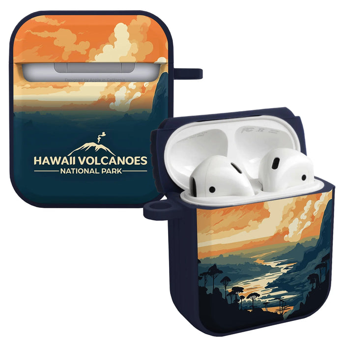 National Parks Hawaii Volcanoes HDX Apple Airpods Gen 1 & 2 Case Cover by Affinity Bands