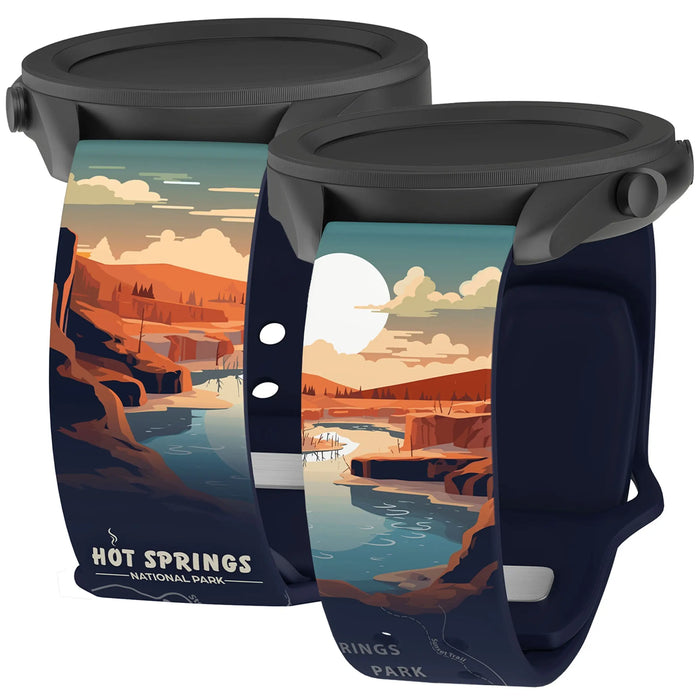 National Parks Hot Springs HD Watchband for Samsung, Garmin, Fossil, and More by Affinity Bands