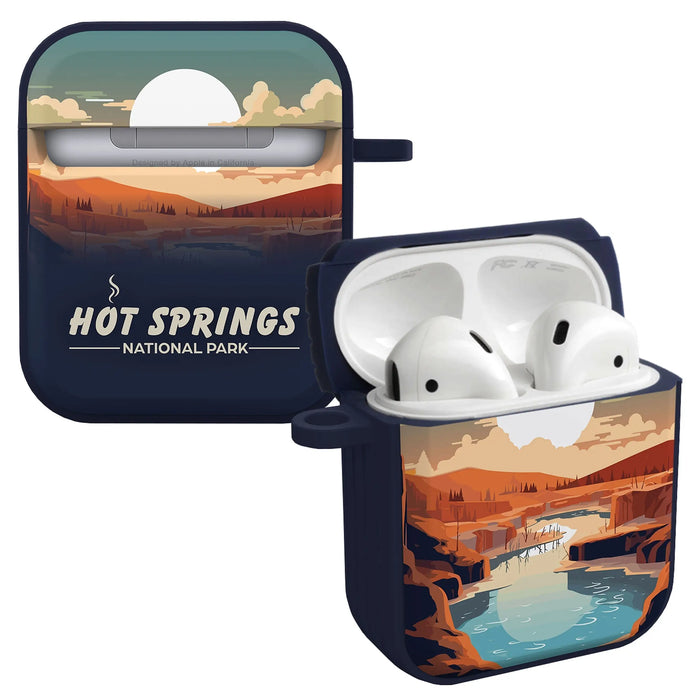 National Parks Hot Springs HDX Apple Airpods Gen 1 & 2 Case Cover by Affinity Bands