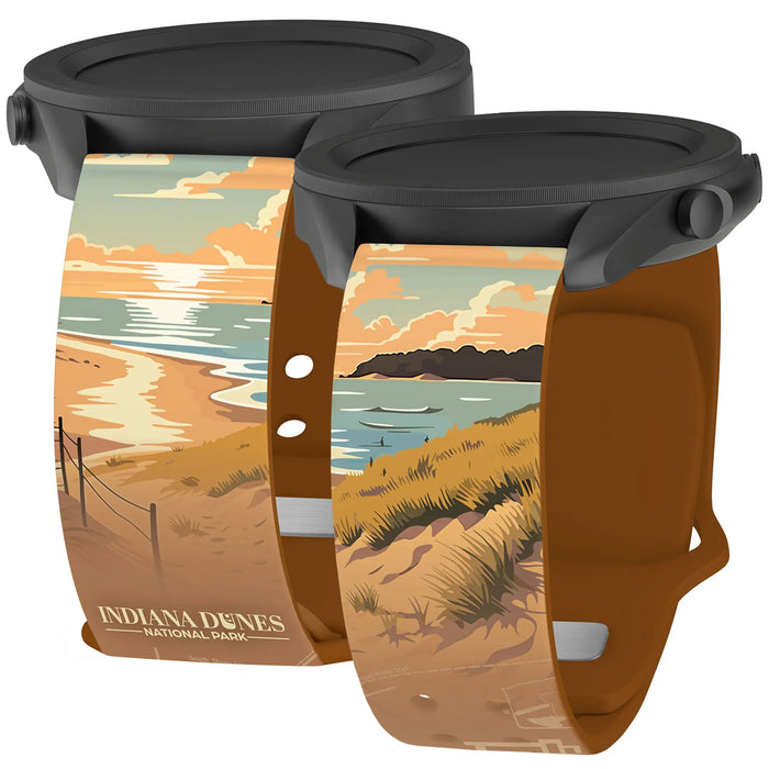 National Parks Indiana Dunes HD Watchband for Samsung, Garmin, Fossil, and More by Affinity Bands