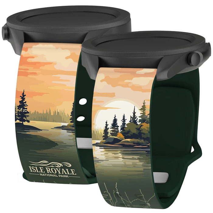 National Parks Isla Royale HD Watchband for Samsung, Garmin, Fossil, and More by Affinity Bands