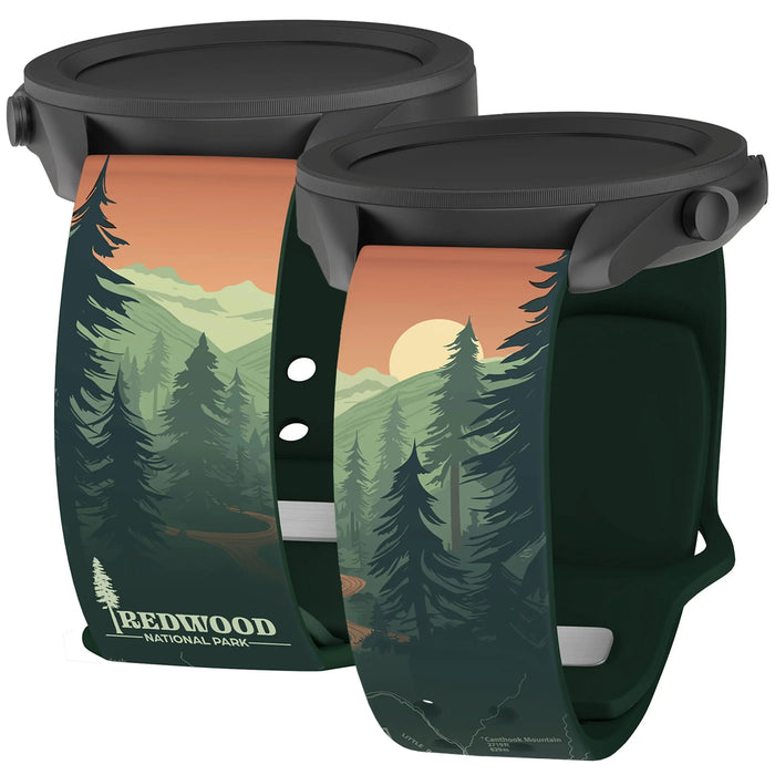 National Parks Redwood HD Watchband for Samsung, Garmin, Fossil, and More by Affinity Bands