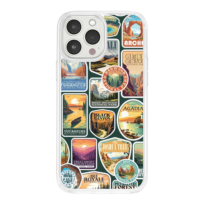 National Parks Stickers HD Apple iPhone 15 Series Mag-Safe Phone Case by Affinity Bands