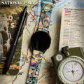 National Parks Stickers HD Watchband for Samsung, Garmin, Fossil, and More by Affinity Bands