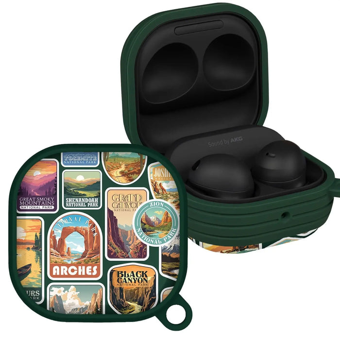 National Parks Stickers HDX Samsung Galaxy Buds Pro & Buds Live Case Cover by Affinity Bands
