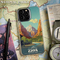 National Parks Zion HD Apple iPhone 16 Mag-Safe Phone Case by Affinity Bands